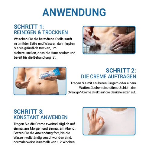 Oveallgo® HPV-Creme zur Linderung genitaler Warzen PRO