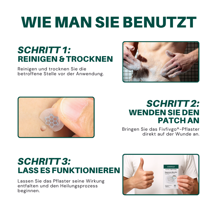 Fivfivgo® Magnesium Mikropin HPV Genitalien Warzen Entfernung Patch