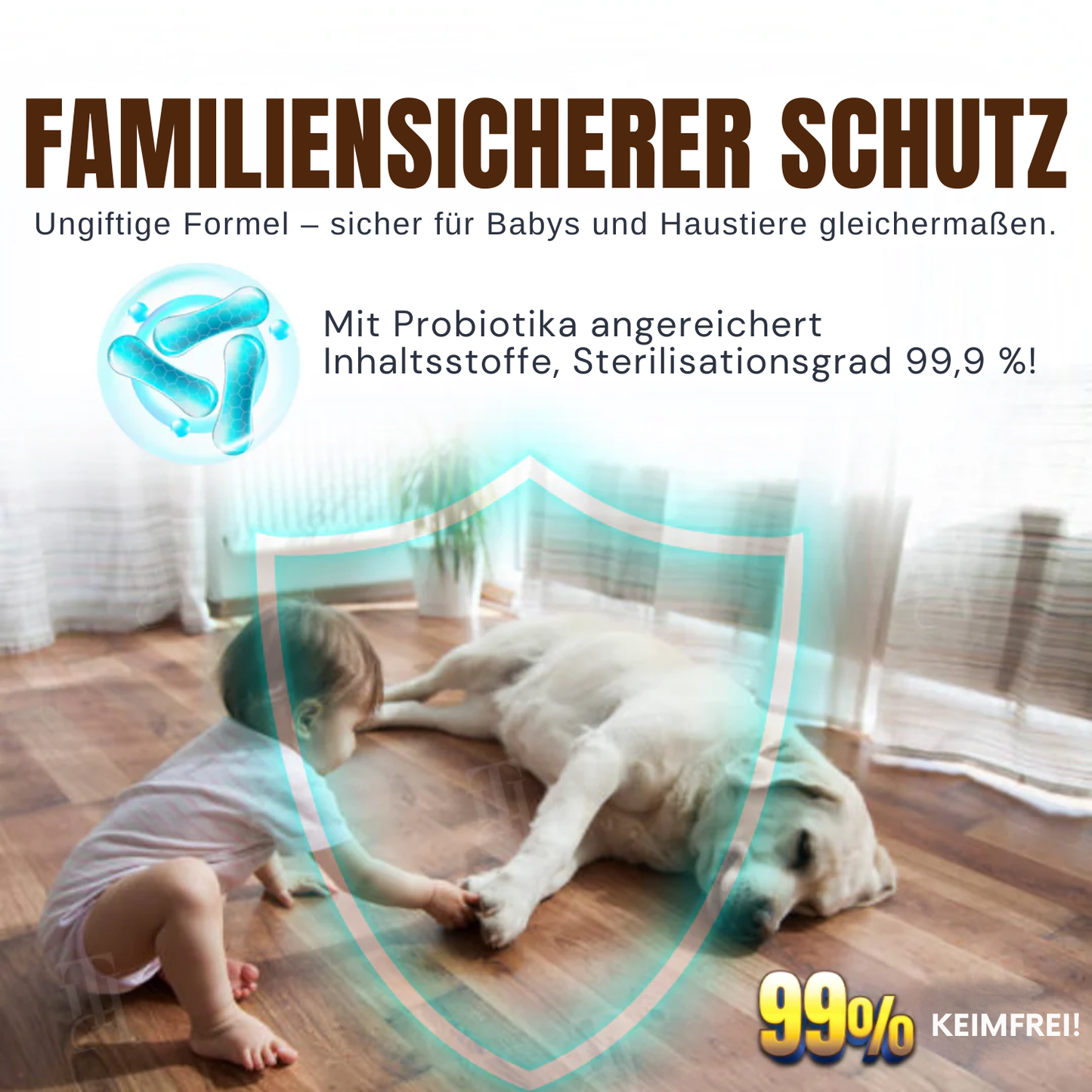 Fivfivgo® 5-in-1 Bodenreiniger | 🛡️5-Tage-Schutz | 👶🐾Sicher für Babys und Haustiere