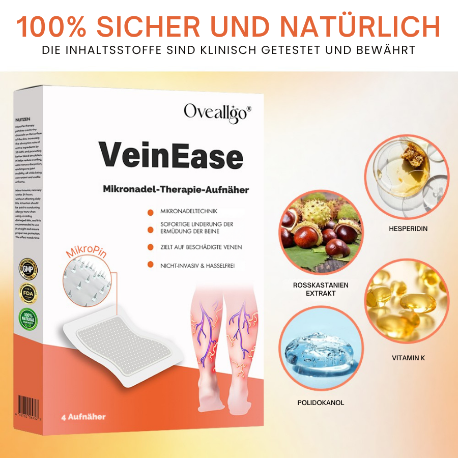 Oveallgo® VeinEase Mikronadel-Therapie-Aufnäher PRO
