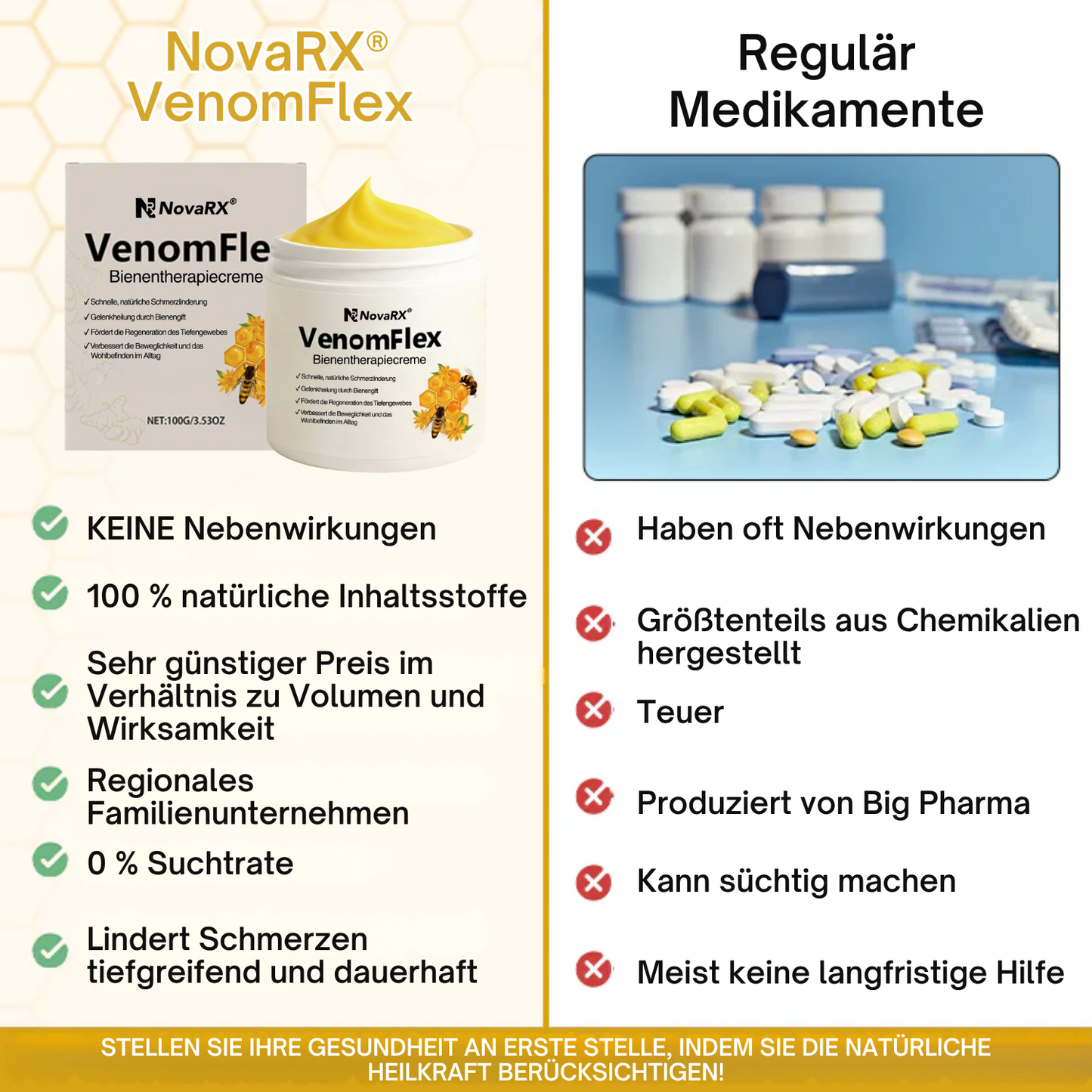 NovaRX® VenomFlex Bienentherapiecreme