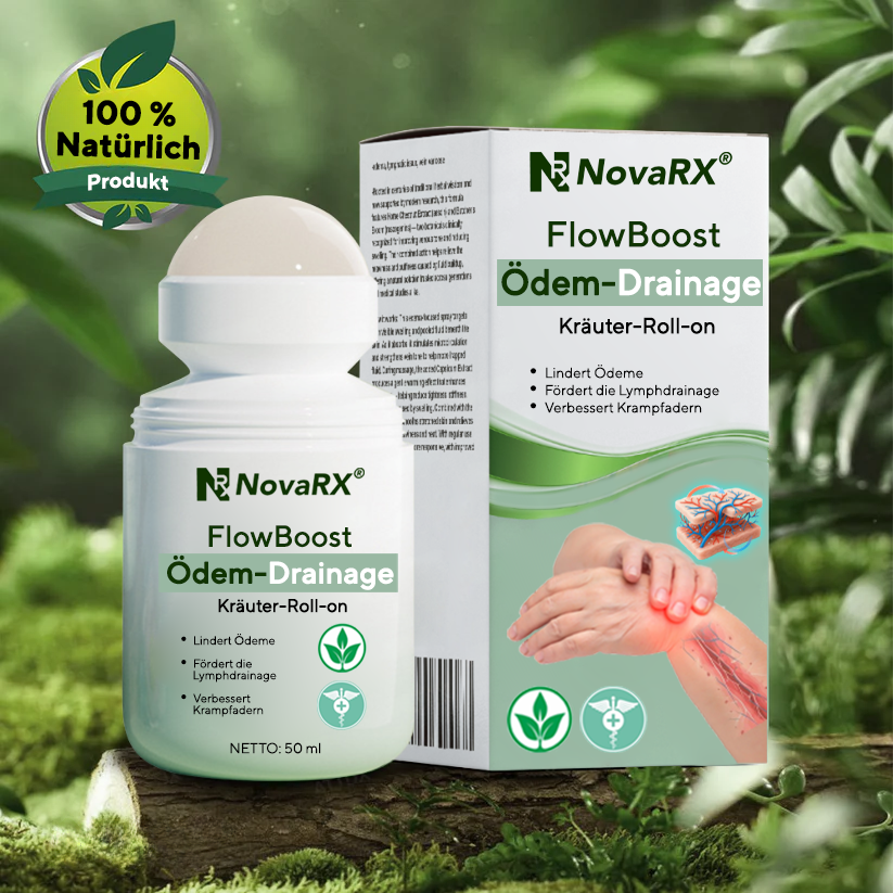 NovaRX® FlowBoost Ödem-Drainage Kräuter-Roll-on