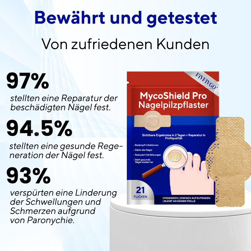 Fivfivgo® MycoShield Pro Nagelpilzpflaster 🏥 Sichtbare Ergebnisse in 2 Tagen + Reparatur in Profiqualität