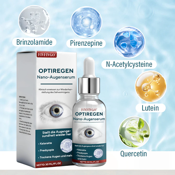 Fivfivgo® OptiRegen Nano-Augenserum 🔥 FDA-zertifiziert (klinisch erwiesen zur Wiederherstellung des Sehvermögens bei Katarakten, Presbyopie, trockenen Augen und mehr 👁️)