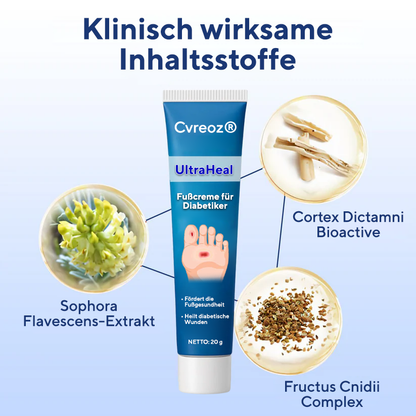 Cvreoz® UltraHeal Fußcreme für Diabetiker