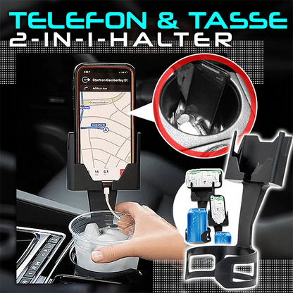 Telefon- und Becherhalterung