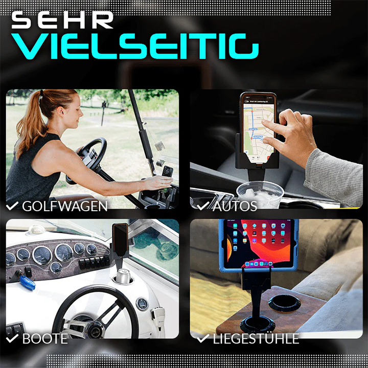 Telefon- und Becherhalterung